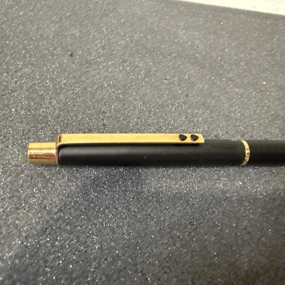 1980's Papermate Black/ Gold Trim Fountain Pen ( W‎ Germany)  Hearts